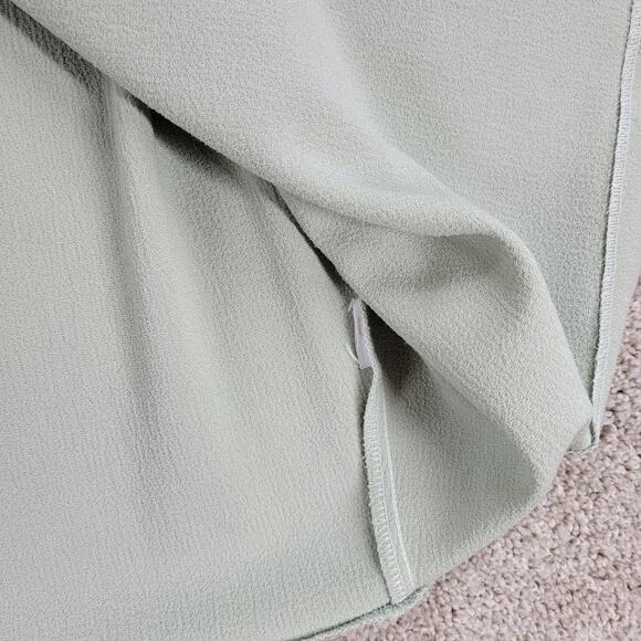 ASOS Womens Dress 4 Mint Green Textured Wrap V Neck Plunge Kimono Tie Waist - Picture 16 of 16